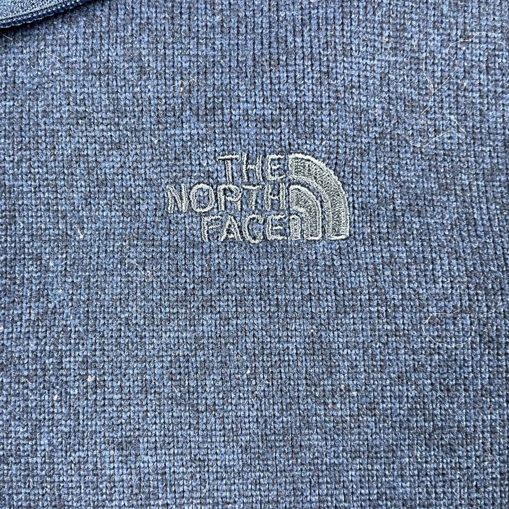 The North Face Gordon Lyons 1/4 Zip Fleece Mens XL Blue Sweater Knit Pullover - Picture 6 of 12